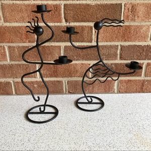 90’s Artsy Candlesticks